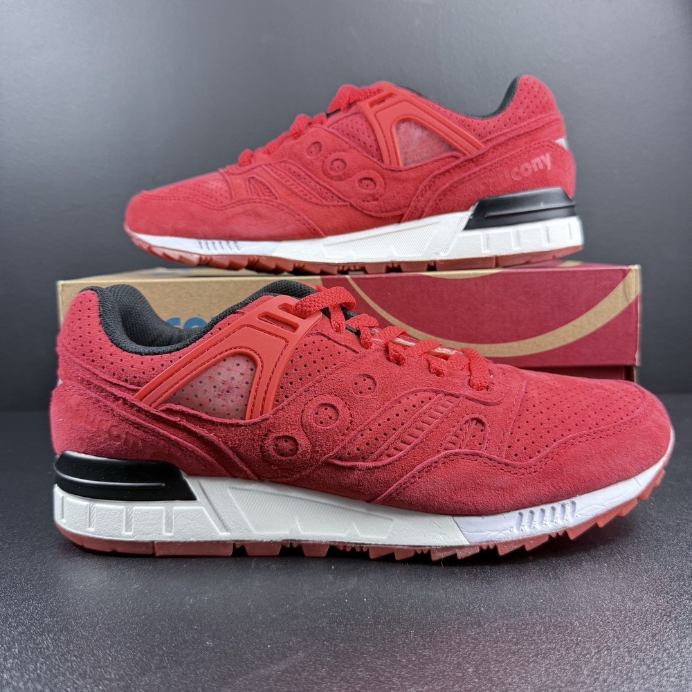 Saucony Mens Grid SD Sneaker Red S70198-1 Running Low Top "No Chill" Size 10